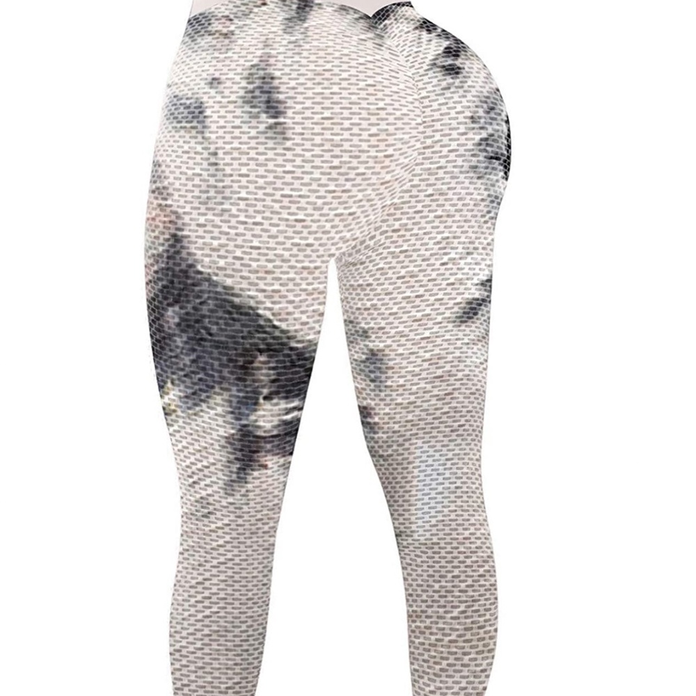 TIK Tok Leggings Tie Dye Women High Waist Hip Butt Lift Yoga Pants - Size Medium